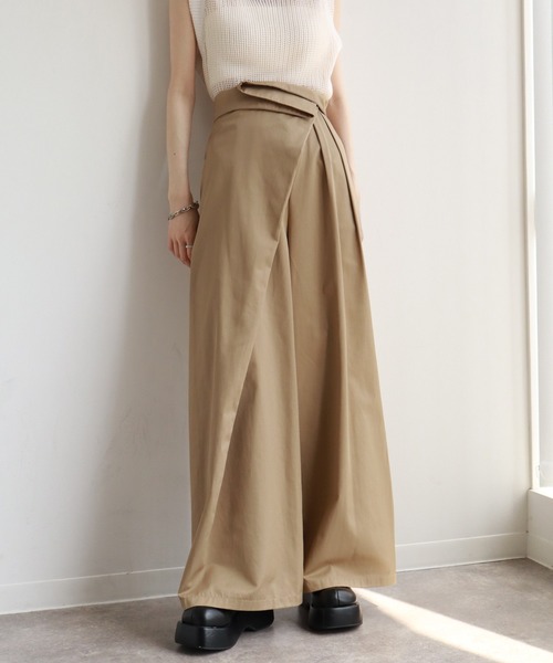 NOGLE(ノグル)の「【NOGLE/ノグル】ハイウエストラップワイドパンツ(その他パンツ・レディース・ベージュ/ブラック/グレー・FREE)」の11枚目の写真