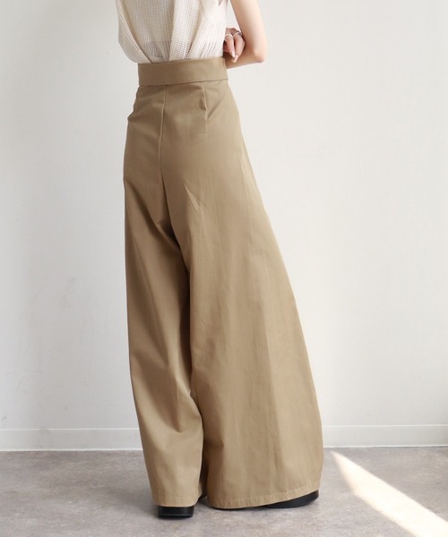 NOGLE(ノグル)の「【NOGLE/ノグル】ハイウエストラップワイドパンツ(その他パンツ・レディース・ベージュ/ブラック/グレー・FREE)」の5枚目の写真