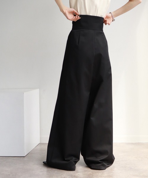 NOGLE(ノグル)の「【NOGLE/ノグル】ハイウエストラップワイドパンツ(その他パンツ・レディース・ベージュ/ブラック/グレー・FREE)」の16枚目の写真