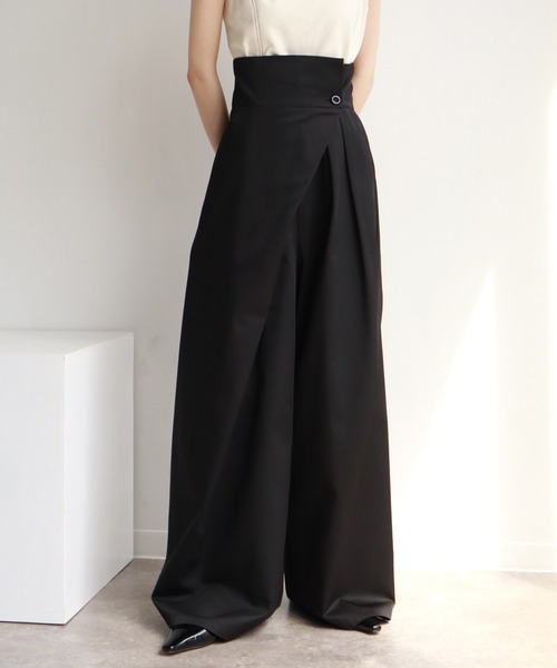 NOGLE(ノグル)の「【NOGLE/ノグル】ハイウエストラップワイドパンツ(その他パンツ・レディース・ベージュ/ブラック/グレー・FREE)」の15枚目の写真