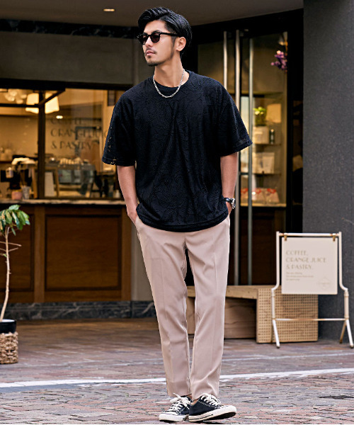 SILVER BULLET(シルバーバレット)の「『CavariA/キャバリア』ネックレス付きレース半袖TEE(Tシャツ/カットソー・メンズ・B/A・L/M)」の8枚目の写真