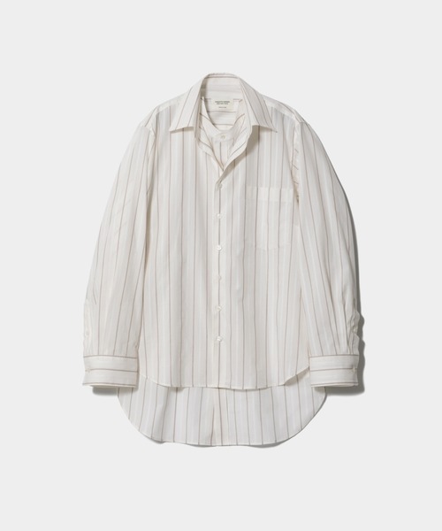 beautiful people（ビューティフルピープル）の「double-front cotton silk JQ stripe shirt（シャツ/ブラウス・レディース・オフホワイト・36/40）」の10枚目の写真