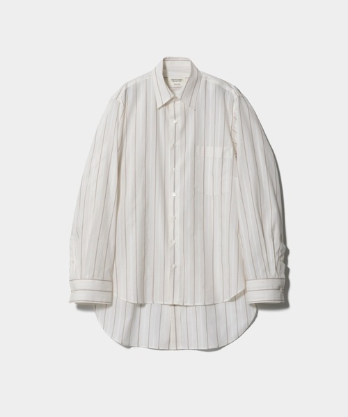 beautiful people（ビューティフルピープル）の「double-front cotton silk JQ stripe shirt（シャツ/ブラウス・レディース・オフホワイト・36/40）」の11枚目の写真