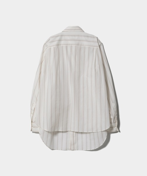 beautiful people（ビューティフルピープル）の「double-front cotton silk JQ stripe shirt（シャツ/ブラウス・レディース・オフホワイト・36/40）」の12枚目の写真