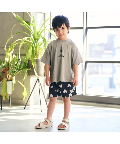 F.O.KIDS（エフオーキッズ）の「【ジュニア対応】ハイブリッドTシャツ（Tシャツ/カットソー・キッズ・レッド/ベージュ/カーキ/ブラック・100/80/140/130/120/110/90）」の5枚目の写真