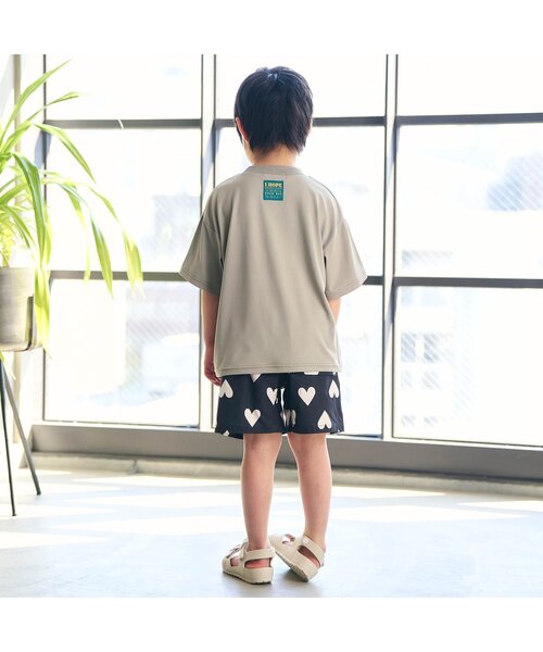 F.O.KIDS（エフオーキッズ）の「【ジュニア対応】ハイブリッドTシャツ（Tシャツ/カットソー・キッズ・レッド/ベージュ/カーキ/ブラック・100/80/140/130/120/110/90）」の6枚目の写真