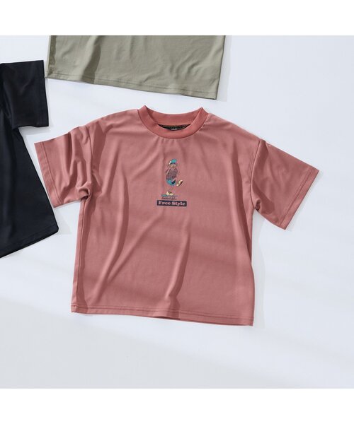 F.O.KIDS（エフオーキッズ）の「【ジュニア対応】ハイブリッドTシャツ（Tシャツ/カットソー・キッズ・レッド/ベージュ/カーキ/ブラック・100/80/140/130/120/110/90）」の8枚目の写真