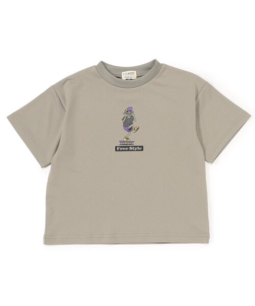 F.O.KIDS（エフオーキッズ）の「【ジュニア対応】ハイブリッドTシャツ（Tシャツ/カットソー・キッズ・レッド/ベージュ/カーキ/ブラック・100/80/140/130/120/110/90）」の9枚目の写真