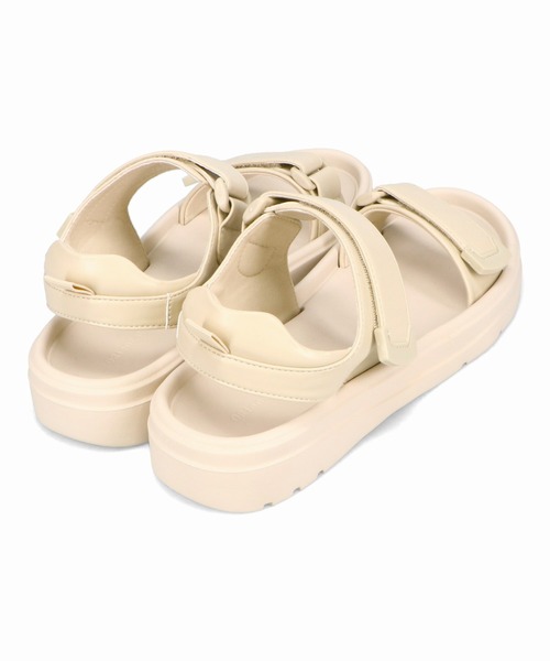 ORiental TRaffic（オリエンタルトラフィック）の「【Fit meサンダル】ダブルベルトサンダル/51227（サンダル・レディース・ブラック/アイボリー/イエロー・S/M/L/LL）」の5枚目の写真