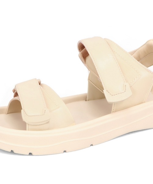 ORiental TRaffic（オリエンタルトラフィック）の「【Fit meサンダル】ダブルベルトサンダル/51227（サンダル・レディース・ブラック/アイボリー/イエロー・S/M/L/LL）」の8枚目の写真