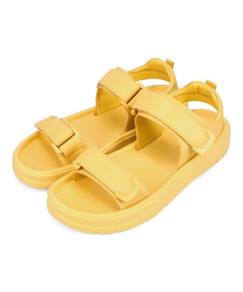 ORiental TRaffic（オリエンタルトラフィック）の「【Fit meサンダル】ダブルベルトサンダル/51227（サンダル・レディース・ブラック/アイボリー/イエロー・S/M/L/LL）」の14枚目の写真