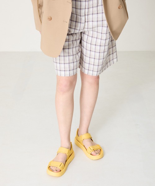 ORiental TRaffic(オリエンタルトラフィック)の「【Fit meサンダル】ダブルベルトサンダル/51227(サンダル・レディース・ブラック/アイボリー/イエロー・S/M/L/LL)」の17枚目の写真