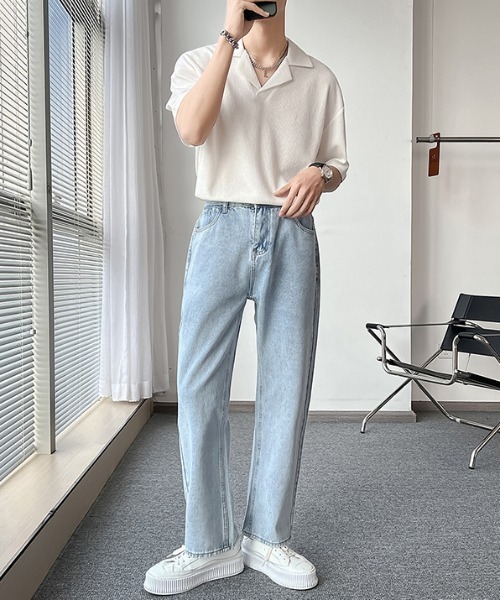link lot(リンクロット)の「オープンカラーワッフルポロシャツ(ポロシャツ・メンズ・ホワイト/グレー/ブラック・L/M)」の12枚目の写真