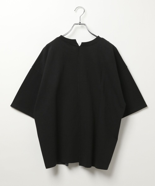 LEPSIM（レプシィム）の「ストーンウォッシュ切り替えT　494900（Tシャツ/カットソー・レディース・オフホワイト/ブラック/ライトグレー・FREE）」の13枚目の写真