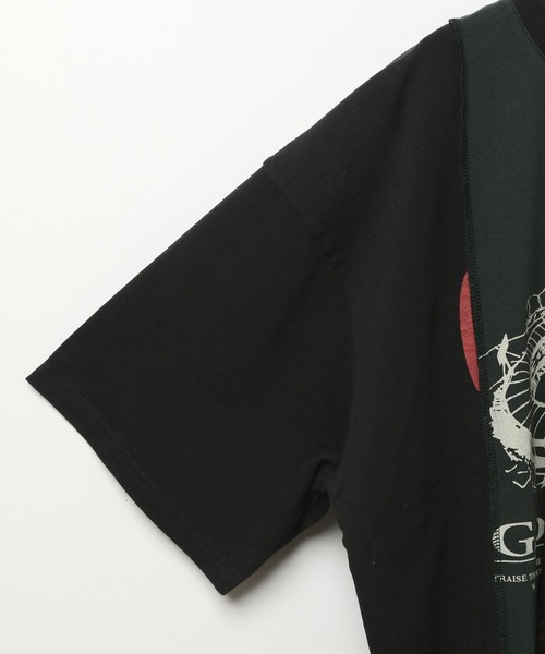 LEPSIM（レプシィム）の「ストーンウォッシュ切り替えT　494900（Tシャツ/カットソー・レディース・オフホワイト/ブラック/ライトグレー・FREE）」の15枚目の写真