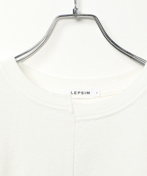 LEPSIM（レプシィム）の「ストーンウォッシュ切り替えT　494900（Tシャツ/カットソー・レディース・オフホワイト/ブラック/ライトグレー・FREE）」の18枚目の写真