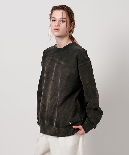 トレーナー スウェット 「ASTRAET」アシッドウォッシュ スウェット レディース ASTRAET＞アシッドウォッシュ スウェット（スウェット