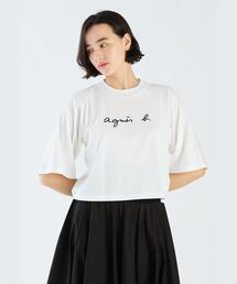 美品 24SS agnes b. アニエスベー ペイズリー柄 オーバーサイズ ロングカットソー ポンチョ ベージュ レディース 古着 中古 SEJ8 TS BRANDO Tシャツ ｜agnès b. FEMME（ファム
