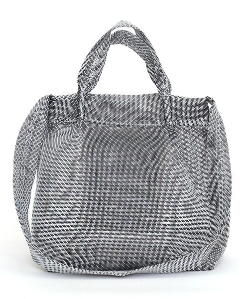 COOCO（クーコ）の「メッシュ柄生地２ＷＡＹトートバッグ（トートバッグ・レディース・ブルー/アイボリー/ブラック/オレンジ・FREE）」の12枚目の写真