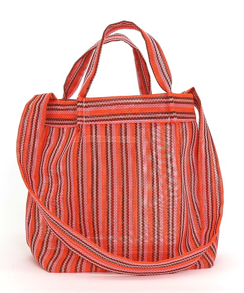 COOCO（クーコ）の「メッシュ柄生地２ＷＡＹトートバッグ（トートバッグ・レディース・ブルー/アイボリー/ブラック/オレンジ・FREE）」の17枚目の写真