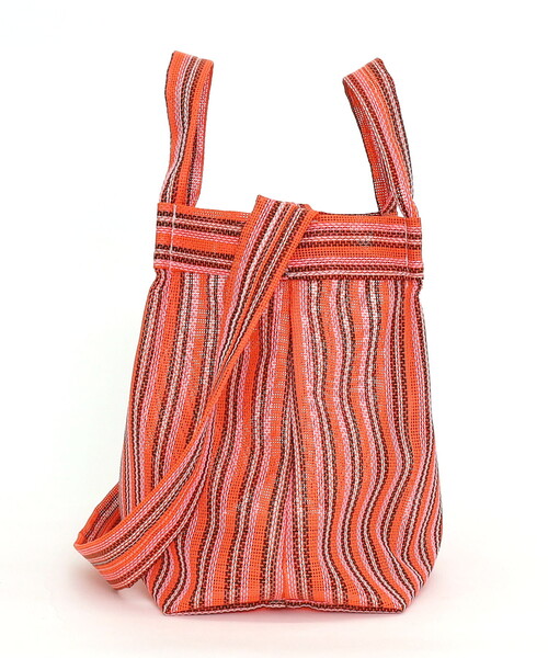 COOCO（クーコ）の「メッシュ柄生地２ＷＡＹトートバッグ（トートバッグ・レディース・ブルー/アイボリー/ブラック/オレンジ・FREE）」の18枚目の写真