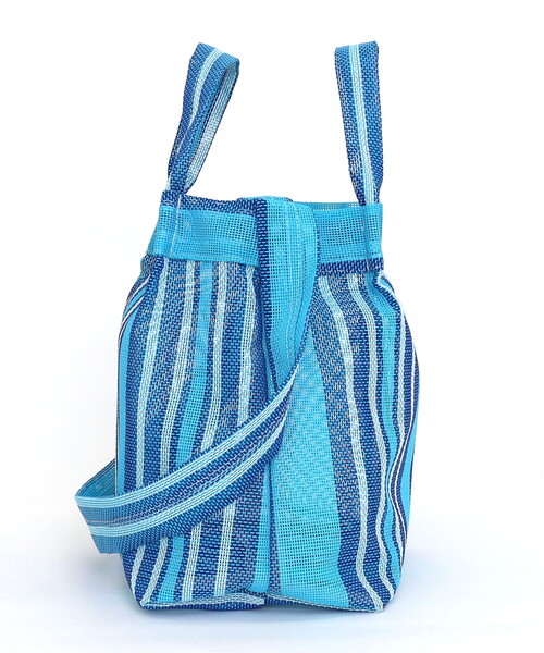 COOCO（クーコ）の「メッシュ柄生地２ＷＡＹトートバッグ（トートバッグ・レディース・ブルー/アイボリー/ブラック/オレンジ・FREE）」の21枚目の写真