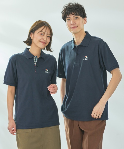 Arnold Palmer（アーノルドパーマー）の「シェア カノコ ワンポイント刺繍 半袖 ポロシャツ（ポロシャツ・レディース・スカイブルー/ピンク/ミント/ネイビー・XS/LL/L/M/S）」の3枚目の写真