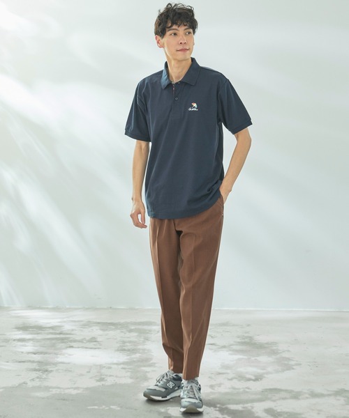 Arnold Palmer（アーノルドパーマー）の「シェア カノコ ワンポイント刺繍 半袖 ポロシャツ（ポロシャツ・レディース・スカイブルー/ピンク/ミント/ネイビー・XS/LL/L/M/S）」の17枚目の写真