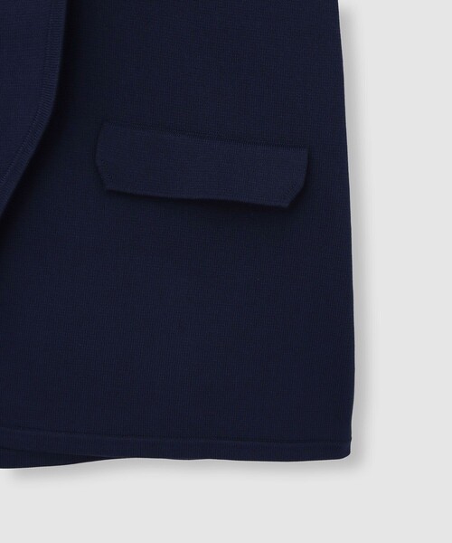 allureville(アルアバイル)の「ミラノリブニットジレ(ニット/セーター・レディース・ネイビー/オフホワイト・2)」の10枚目の写真