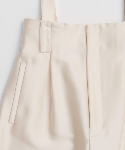 MAISON SPECIAL(メゾンスペシャル)の「Cocoon Silhouette High Waist Pants/コクーンハイウエストパンツ【MAISON SPECIAL/メゾンスペシャル】■セットアップ対応■(チノパンツ・レディース・ブラック/アイボリー・36/38)」の16枚目の写真