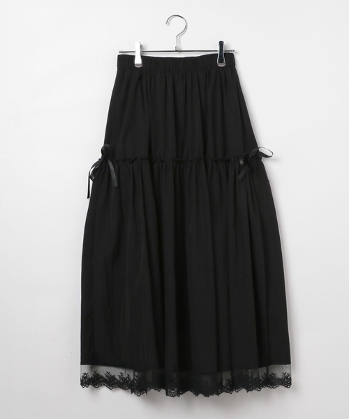 3.3 Field Trip (3.3フィールドトリップ)の「3.3 Field Trip/裾フリルティアードスカート(スカート・レディース・ブラック/ホワイト・FREE)」の22枚目の写真