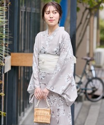slattgir | 高身長　ワンピース浴衣３点セット（羽織り＋キャミワンピース＋へこ帯）（トールサイズ）Essenave≪動画あり≫(浴衣)