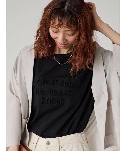 Lugnoncure(ルノンキュール)の「エンボスロゴTシャツ(Tシャツ/カットソー・レディース・ネイビー/オフホワイト/グレー/ブラック・F)」の20枚目の写真