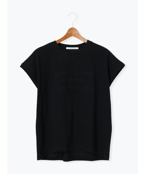 Lugnoncure(ルノンキュール)の「エンボスロゴTシャツ(Tシャツ/カットソー・レディース・ネイビー/オフホワイト/グレー/ブラック・F)」の13枚目の写真