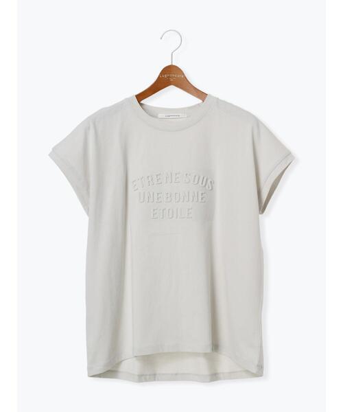 Lugnoncure(ルノンキュール)の「エンボスロゴTシャツ(Tシャツ/カットソー・レディース・ネイビー/オフホワイト/グレー/ブラック・F)」の11枚目の写真