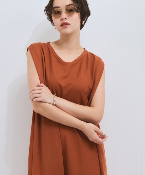 VICKY(ビッキー)の「カノコタックフレアワンピース≪手洗い可能≫(ワンピース・レディース・ブラック/ブラウン/ベージュ・M)」の19枚目の写真