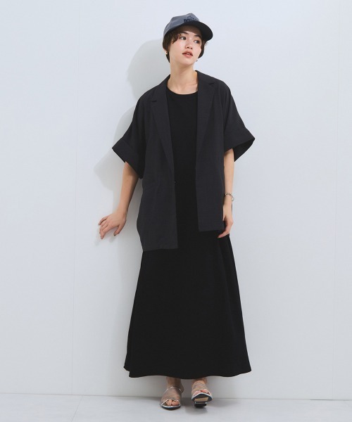 VICKY(ビッキー)の「カノコタックフレアワンピース≪手洗い可能≫(ワンピース・レディース・ブラック/ブラウン/ベージュ・M)」の4枚目の写真