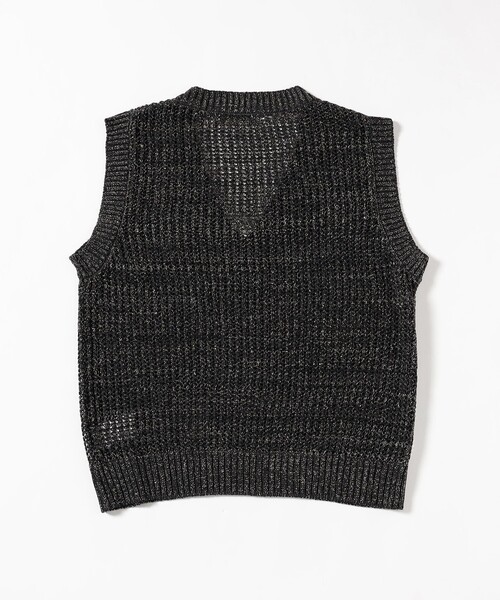 レディース メッシュ ラメ ベスト ラメメッシュベスト