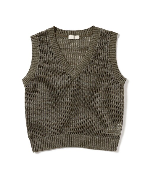 B:MING by BEAMS（ビーミングバイビームス）の「メッシュ ラメ ベスト（ベスト・レディース・チャコールグレー/カーキ/ホワイト系その他5・ONE SIZE）」の18枚目の写真