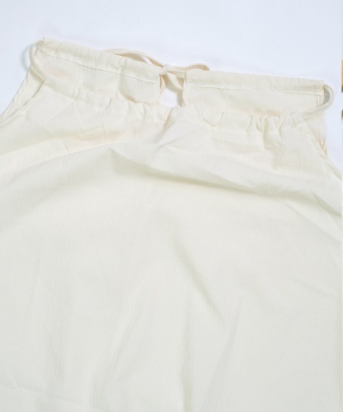 shopnikoniko（ショップニコニコ）の「キャミワンピース ロング フレア バックリボン ホルターネック ワンピース（ワンピース・レディース・ホワイト・フリー）」の12枚目の写真