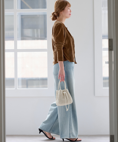 JOURNAL STANDARD relume(ジャーナルスタンダード レリューム)の「シアーベロアクルーネックカーディガン(カーディガン/ボレロ・レディース・ネイビー/ブラウン/グレー・FREE)」の17枚目の写真