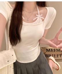 Square Neck Top with Cups / カップ付き スクエアネックカットソー 秋物 秋服 2026年秋冬
