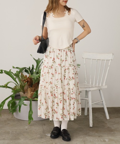 ROOPTOKYO(ループトウキョウ)の「Square Neck Top with Cups / カップ付き スクエアネックカットソー 秋物 秋服 2026年秋冬(Tシャツ/カットソー・レディース・ホワイト/ブラック/アイボリー・FREE)」の12枚目の写真