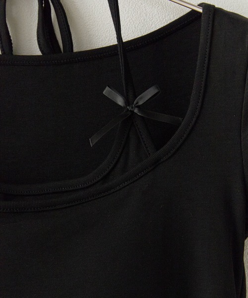 ROOPTOKYO(ループトウキョウ)の「Square Neck Top with Cups / カップ付き スクエアネックカットソー 秋物 秋服 2026年秋冬(Tシャツ/カットソー・レディース・ホワイト/ブラック/アイボリー・FREE)」の20枚目の写真
