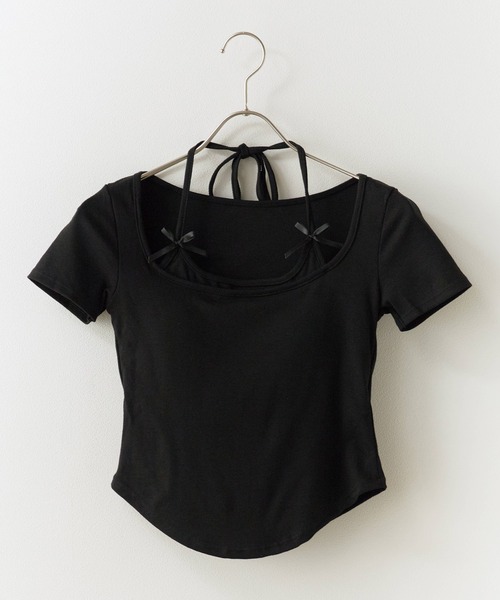 ROOPTOKYO(ループトウキョウ)の「Square Neck Top with Cups / カップ付き スクエアネックカットソー 秋物 秋服 2026年秋冬(Tシャツ/カットソー・レディース・ホワイト/ブラック/アイボリー・FREE)」の14枚目の写真