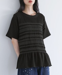 somari imagination | 『シャーリング半袖カットソー』(Tシャツ/カットソー)