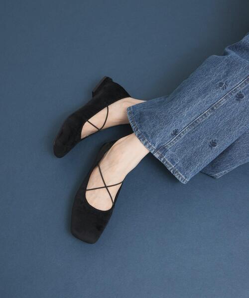 KBF（ケイビーエフ）の「クロスナローバレエシューズ（バレエシューズ・レディース・ブラック/ブルー・36/37/38）」の13枚目の写真