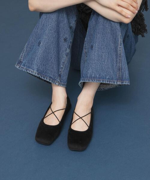 KBF（ケイビーエフ）の「クロスナローバレエシューズ（バレエシューズ・レディース・ブラック/ブルー・36/37/38）」の14枚目の写真