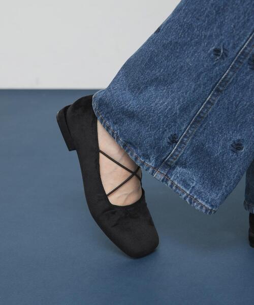 KBF（ケイビーエフ）の「クロスナローバレエシューズ（バレエシューズ・レディース・ブラック/ブルー・36/37/38）」の15枚目の写真