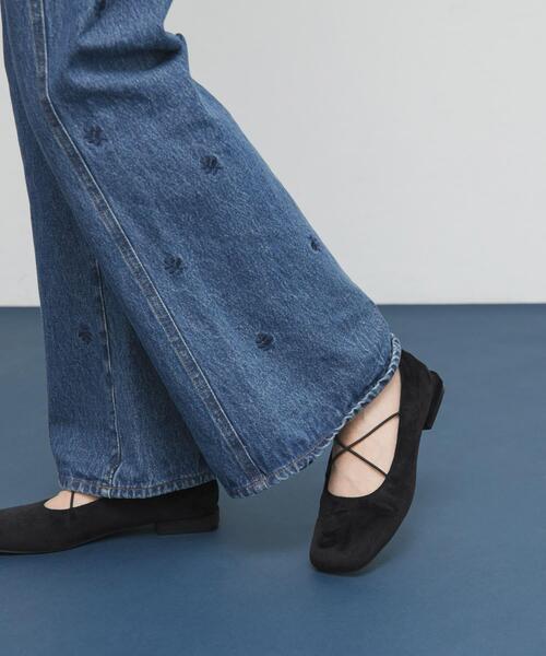 KBF（ケイビーエフ）の「クロスナローバレエシューズ（バレエシューズ・レディース・ブラック/ブルー・36/37/38）」の17枚目の写真